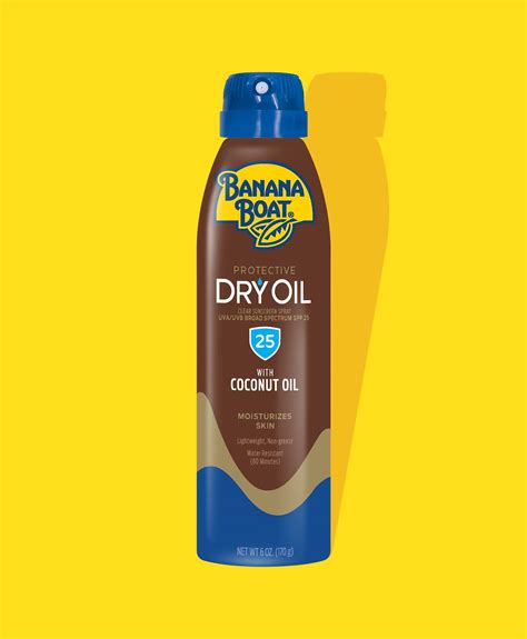 banana boat dry oil 25.